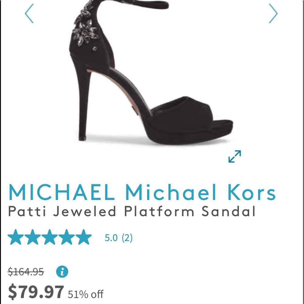 -✨🛍NWT Michael Kors Jeweled Heeled Sandals✨🛍